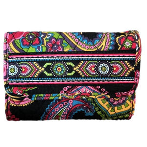 Vera Bradley Cotton Paisley trifold wallet